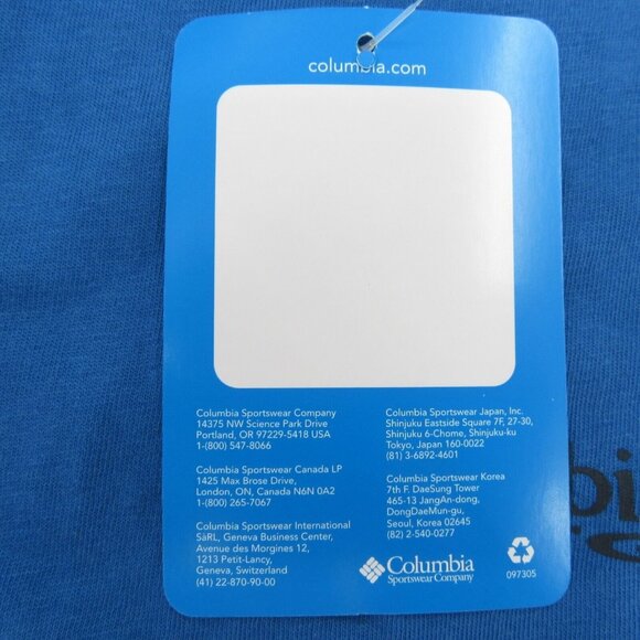 Columbia PFG Blue Graphic Short Sleeve T-Shirt Men's Size Large Tee NEW - Picture 8 of 8